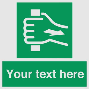 Custom Pull Bar Sign